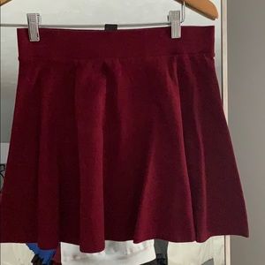 Maroon skater skirt